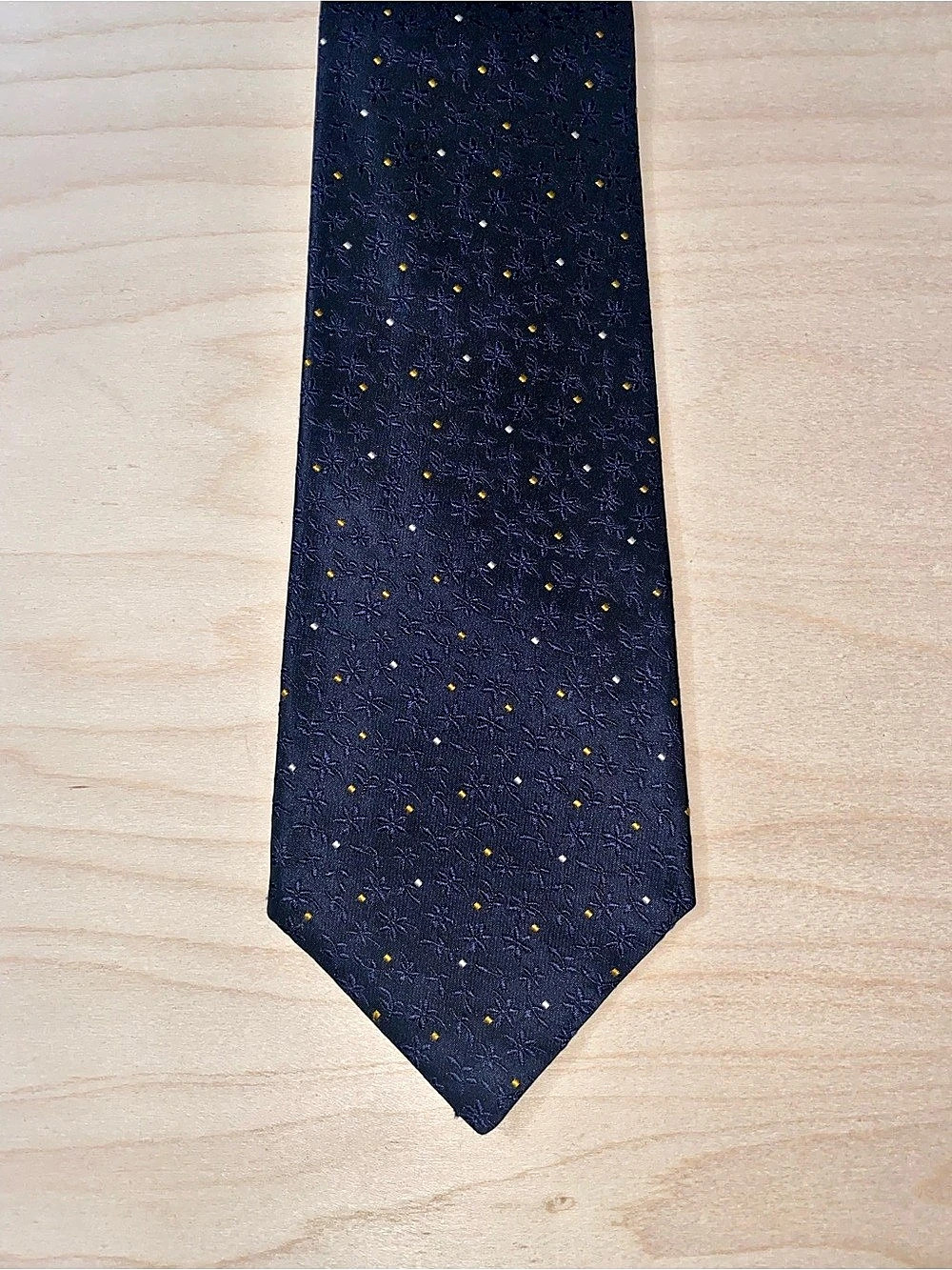 Kiton Navy Silk Tie